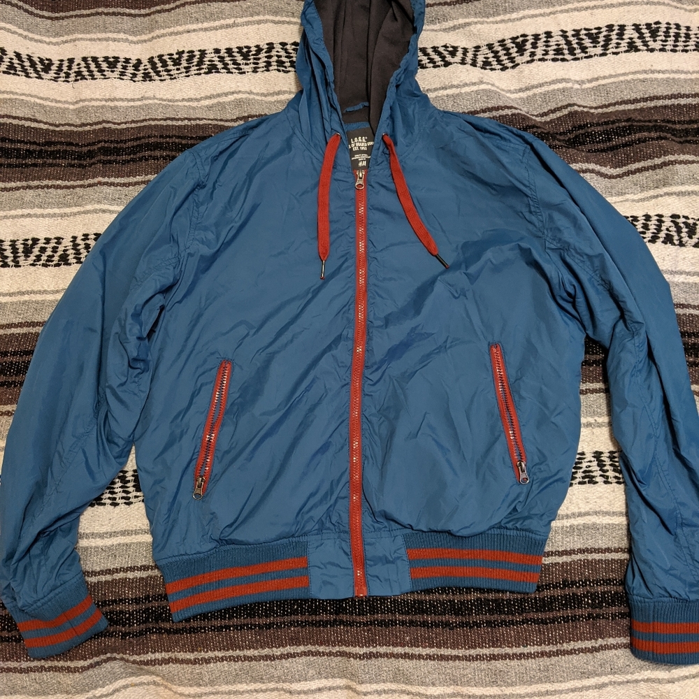 Large bomber style windbreaker